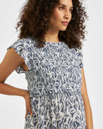 Load image into Gallery viewer, Edie Nursing Dress Washed Indigo / White
