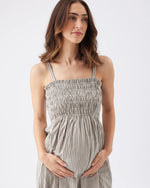 Load image into Gallery viewer, Leo Stripe Shirred Dress
