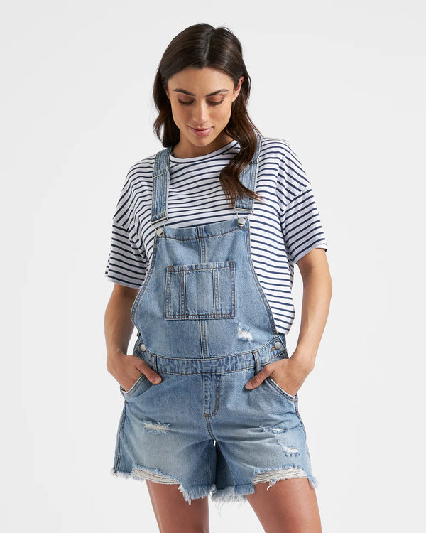 Denim Short Overalls