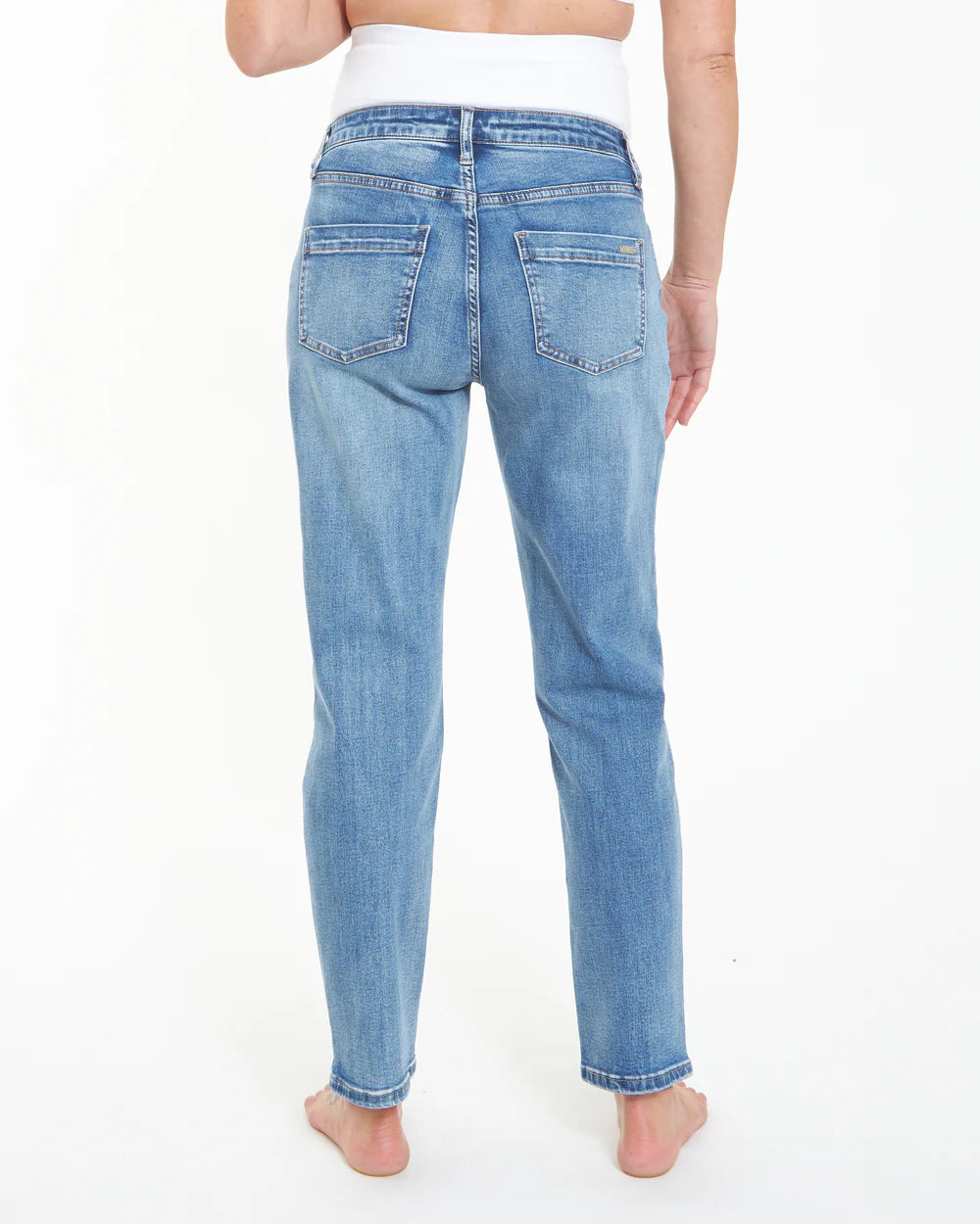 Hunter Over Bump Crop Jean - Vintage Wash