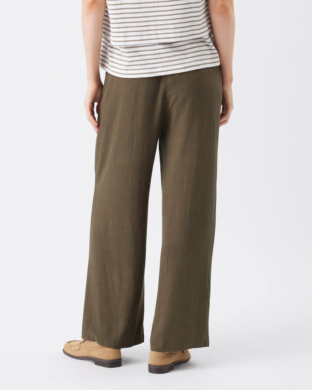Marlow Shirred Pant Khaki