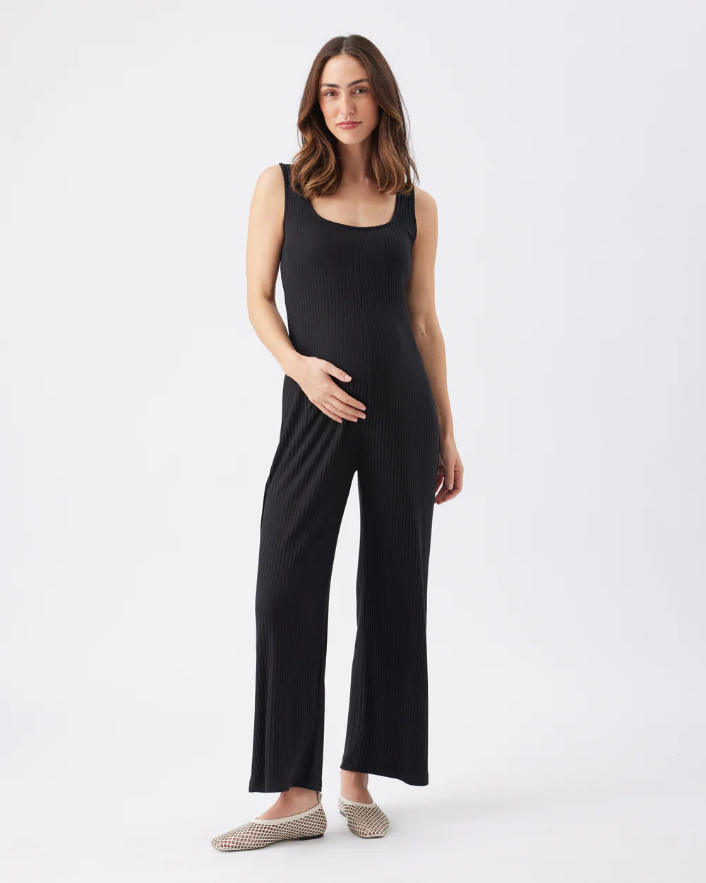 Bobby Rib Jumpsuit Black