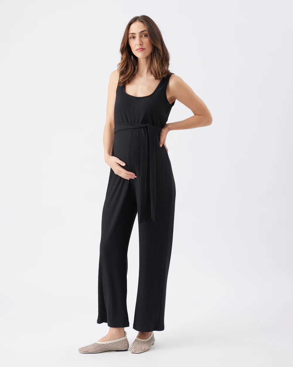Bobby Rib Jumpsuit Black