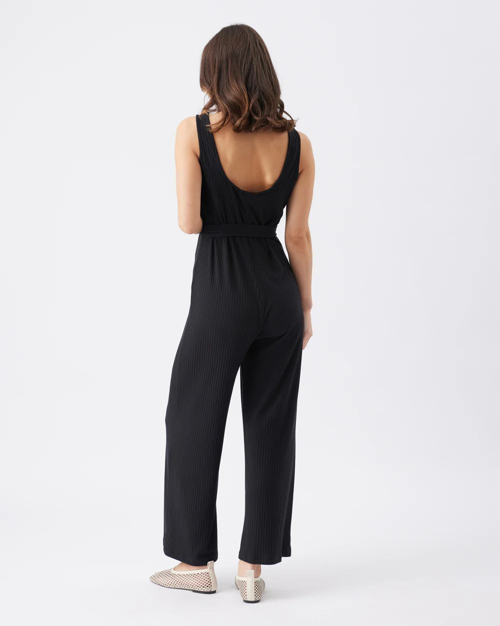 Bobby Rib Jumpsuit Black