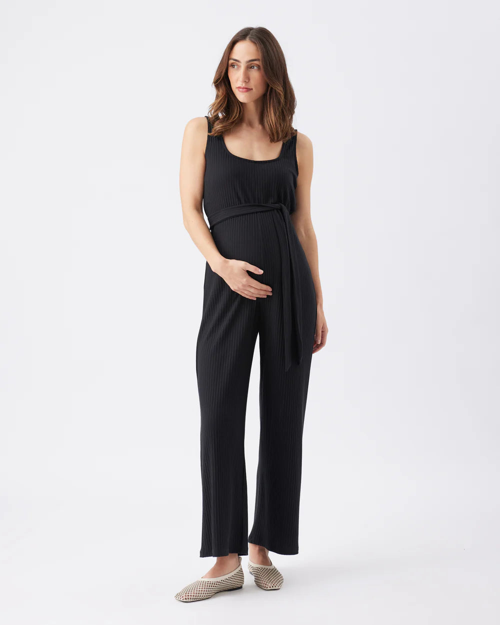Bobby Rib Jumpsuit Black
