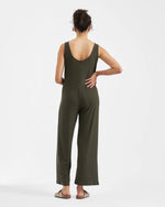 Load image into Gallery viewer, Bobby Rib Jumpsuit Khaki
