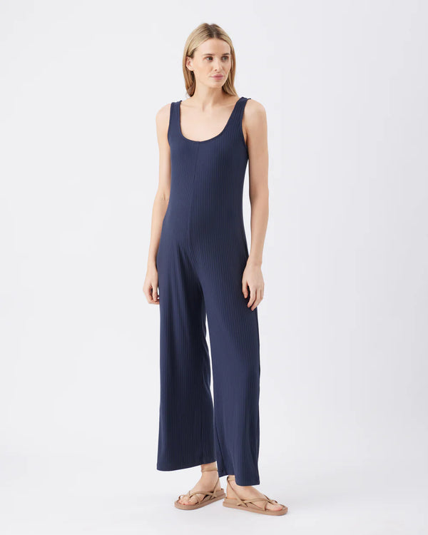 Bobby Rib Jumpsuit Navy