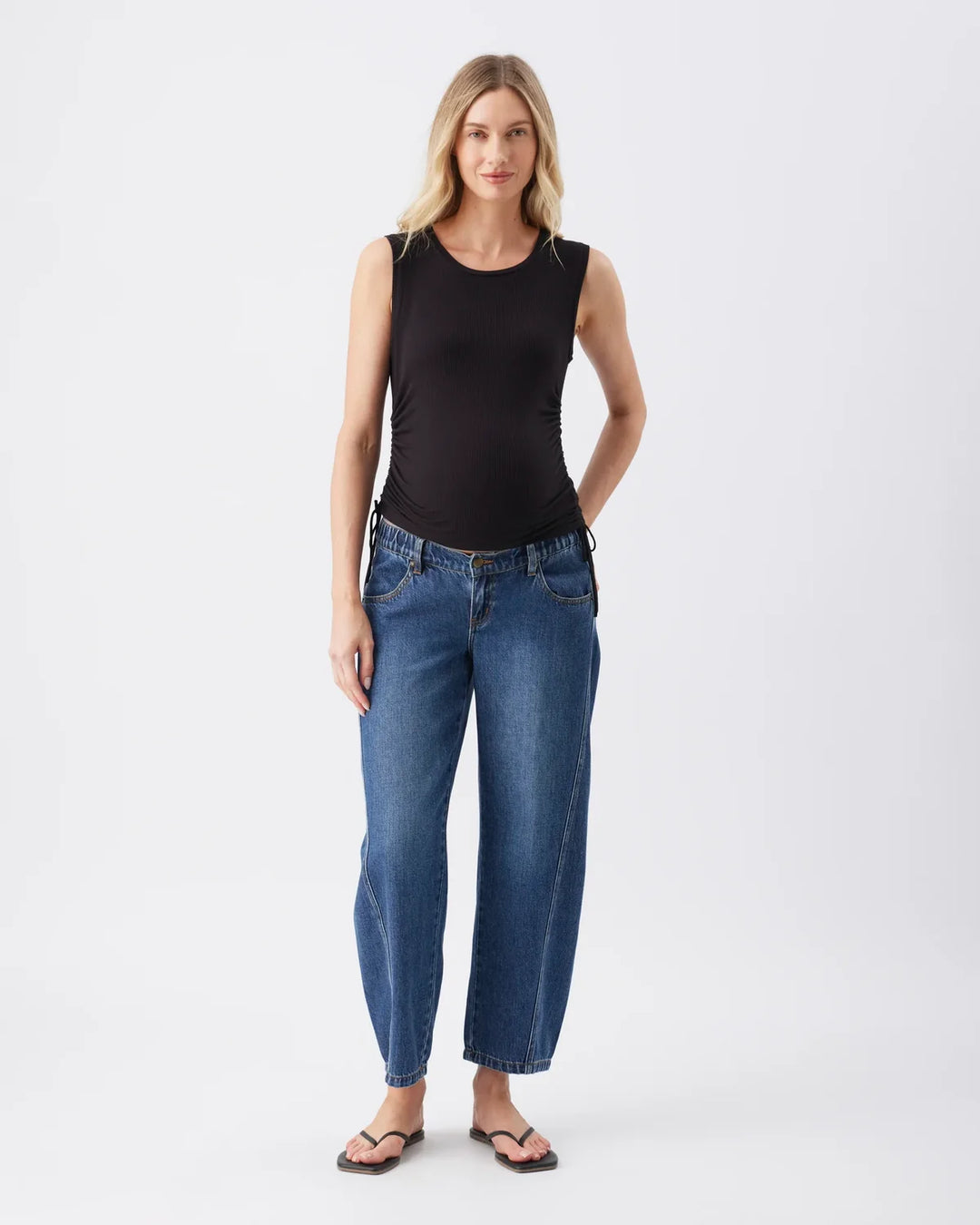 Ripe – Lex Barrel Leg Jean - Dark Wash