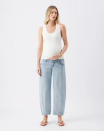 Load image into Gallery viewer, Ripe Maternity – Lex Barrel Leg Jean - Light Wash
