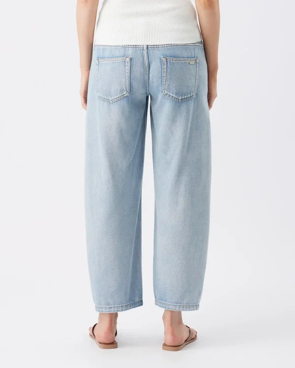 Ripe Maternity – Lex Barrel Leg Jean - Light Wash