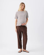 Load image into Gallery viewer, Ripe - Claudette Nursing Tee White / Chocolate
