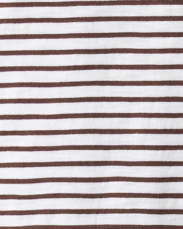 Ripe - Claudette Nursing Tee White / Chocolate