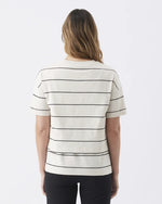 Load image into Gallery viewer, Ripe – Claudette Nursing Tee - Ecru/Black
