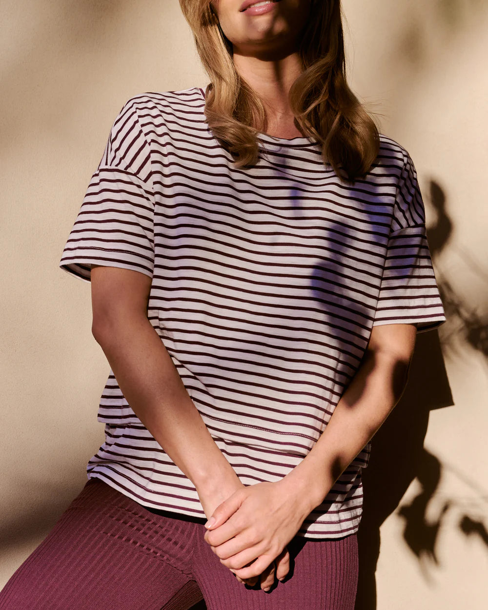 Claudette Nursing Tee Maroon