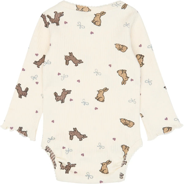 Rib Bodysuit - Gardenia