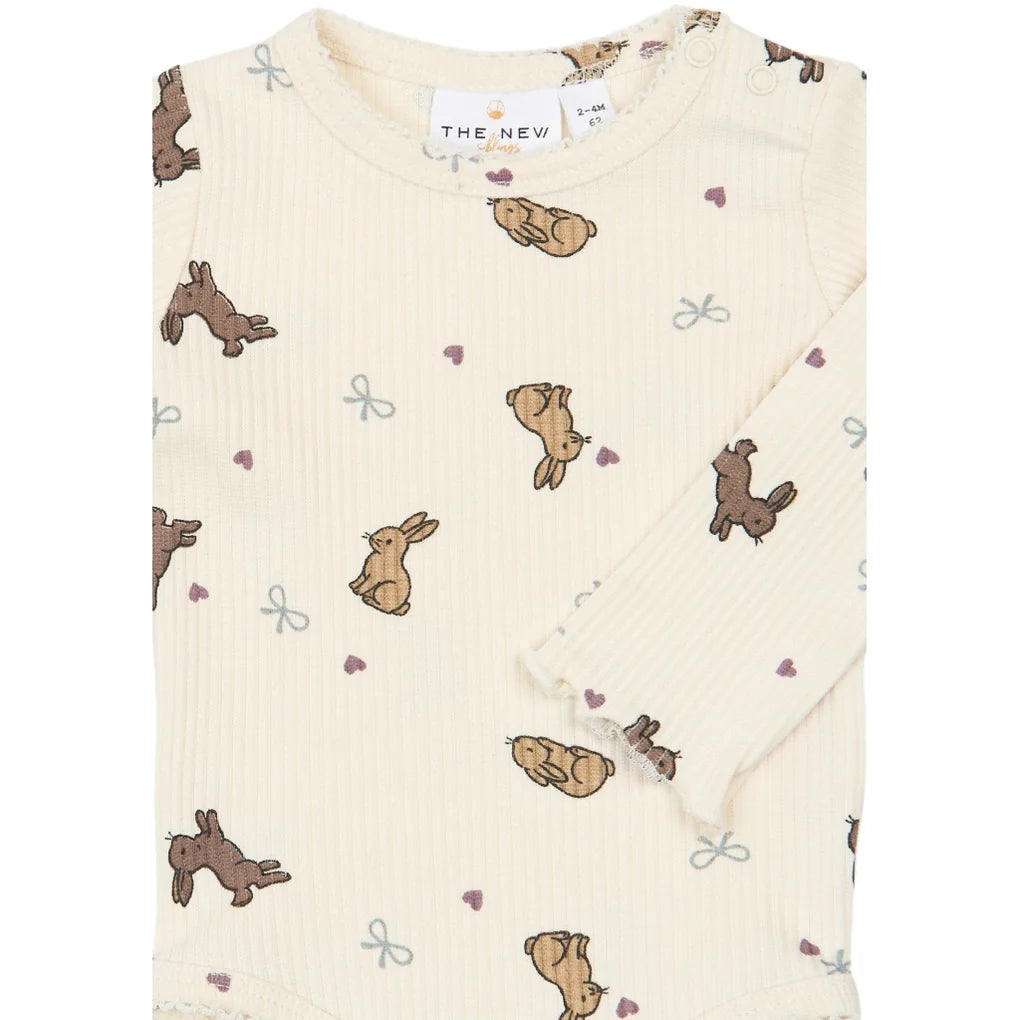 Rib Bodysuit - Gardenia