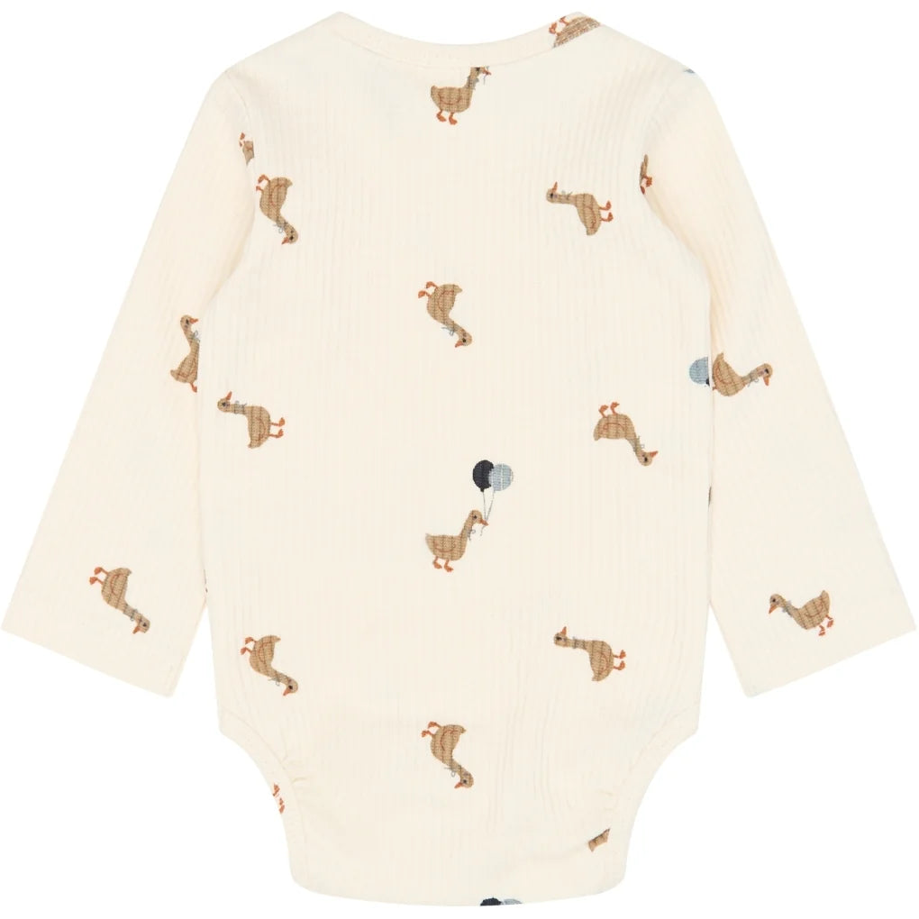 Rib Bodysuit - Birthday Ducks