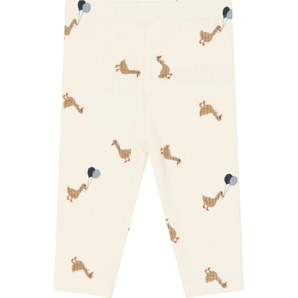 Rib Leggings - Birthday Duck