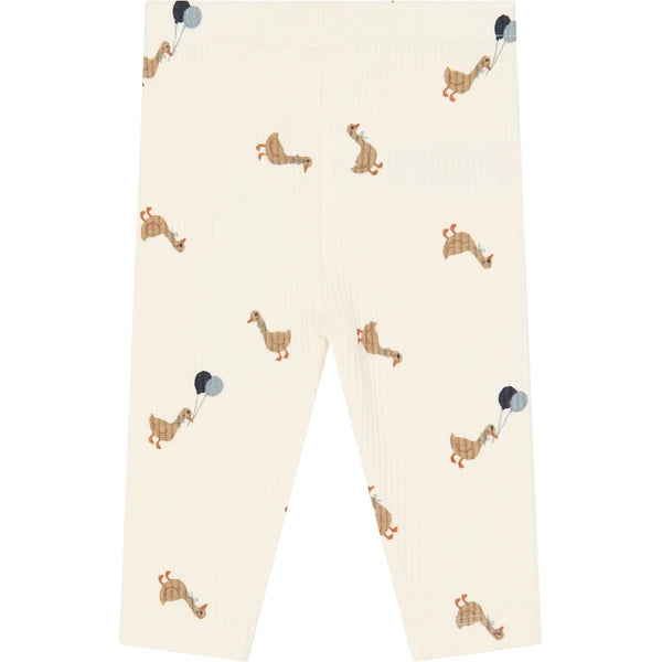 Rib Leggings - Birthday Duck