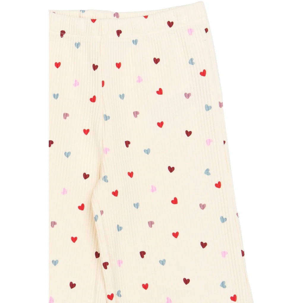 Gardenia Ribbed Set - Hearts