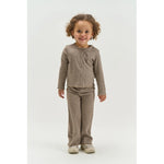 Load image into Gallery viewer, LS Rib Cardigan - Sparkly Taupe
