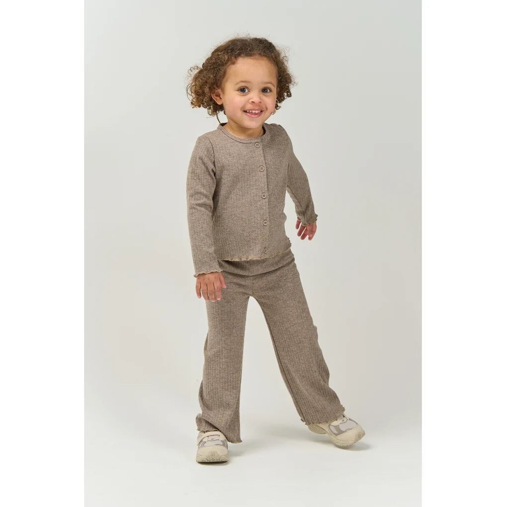 Wide Rib Pants - Sparkly Taupe