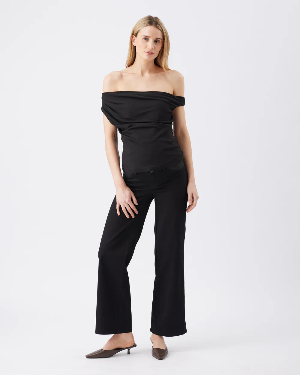 Kyle Wide Leg Jean - Black