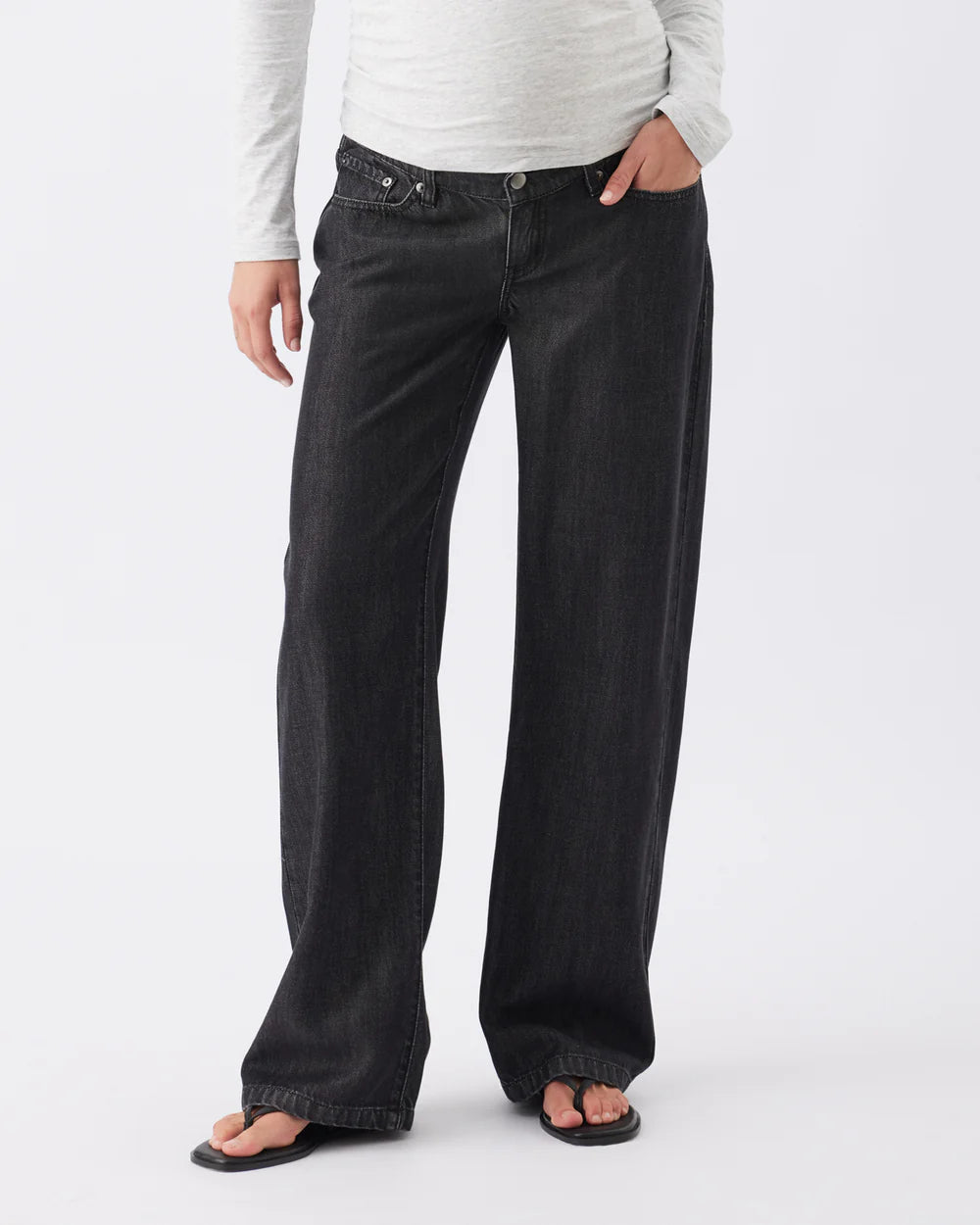 Billie Elastic Waist Jean - Black