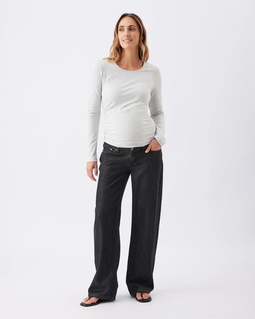 Billie Elastic Waist Jean - Black