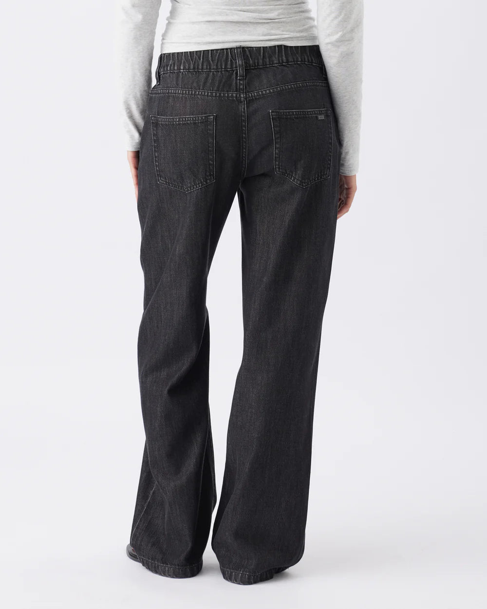 Billie Elastic Waist Jean - Black