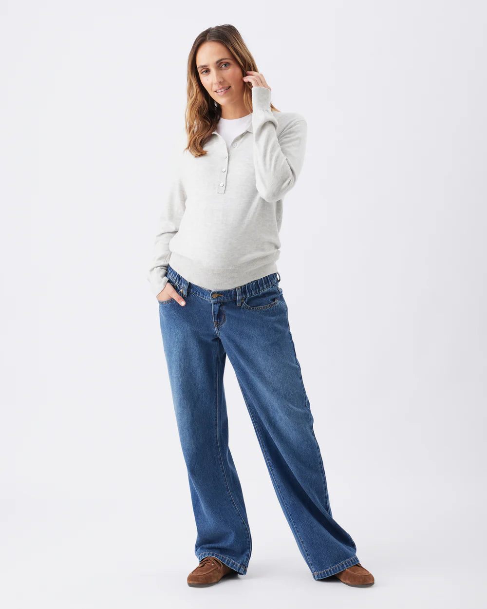 Billie Elastic Waist Jean - Dark Wash