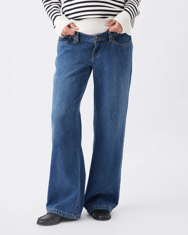 Billie Elastic Waist Jean - Dark Wash