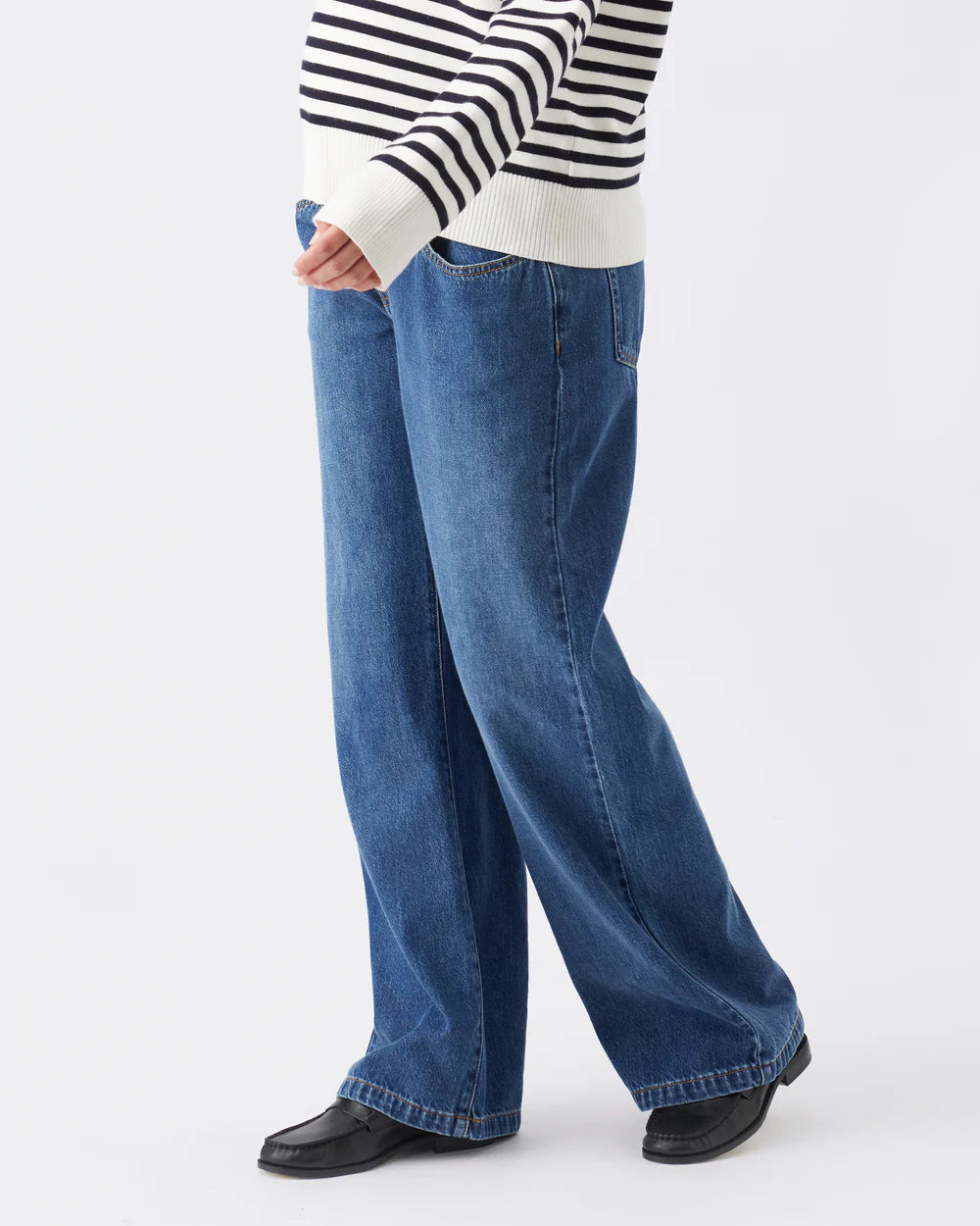 Billie Elastic Waist Jean - Dark Wash