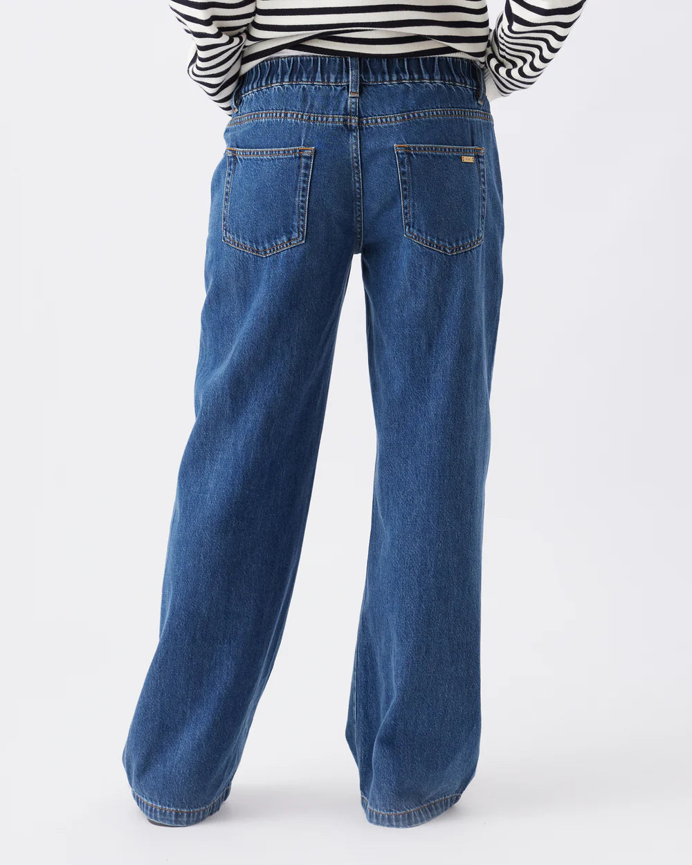 Billie Elastic Waist Jean - Dark Wash