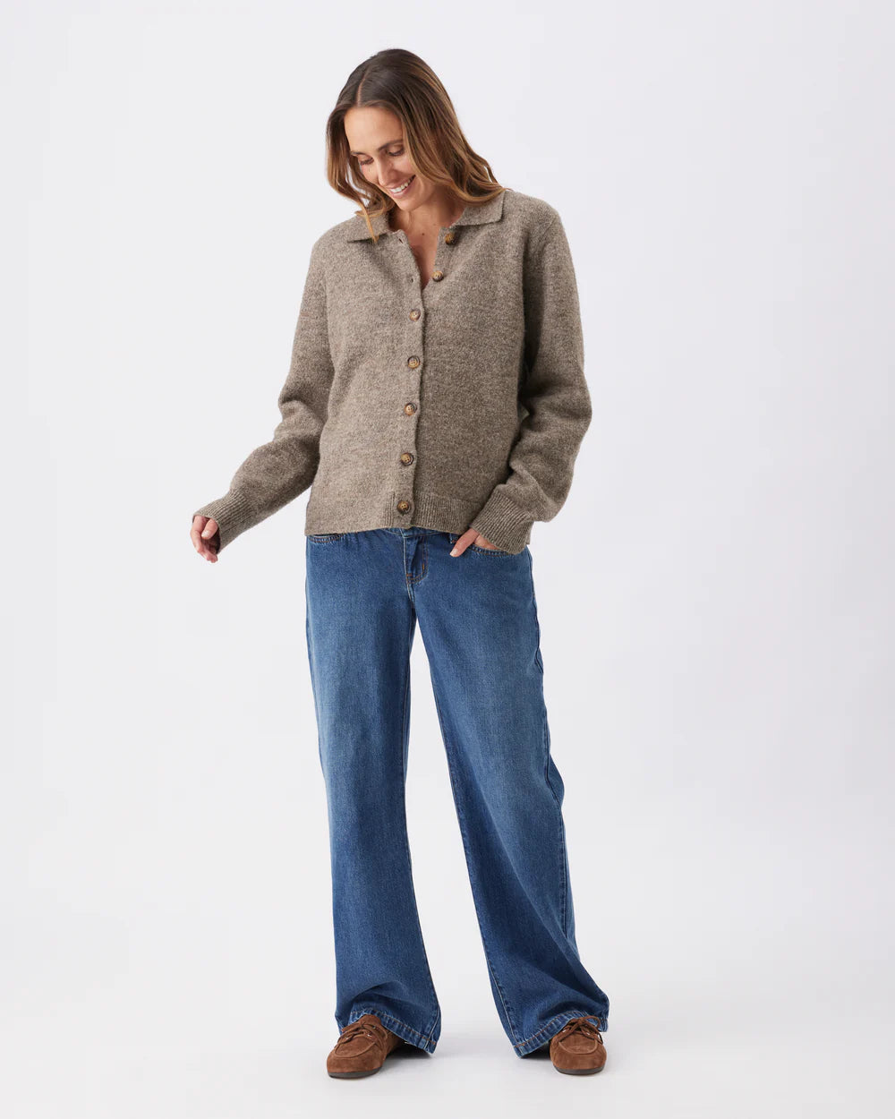 Billie Elastic Waist Jean - Dark Wash