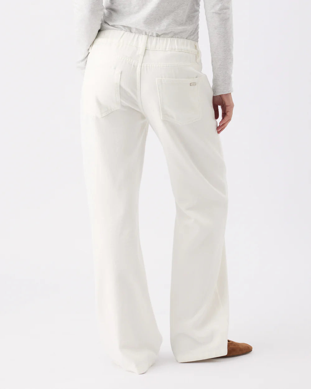 Billie Elastic Waist Jean - Ecru