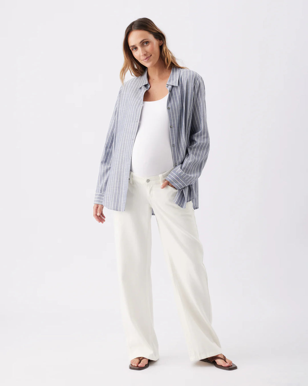 Billie Elastic Waist Jean - Ecru