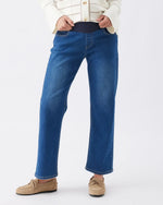 Load image into Gallery viewer, Ripe Maternity Teddy Straight Jean – Indigo Blue
