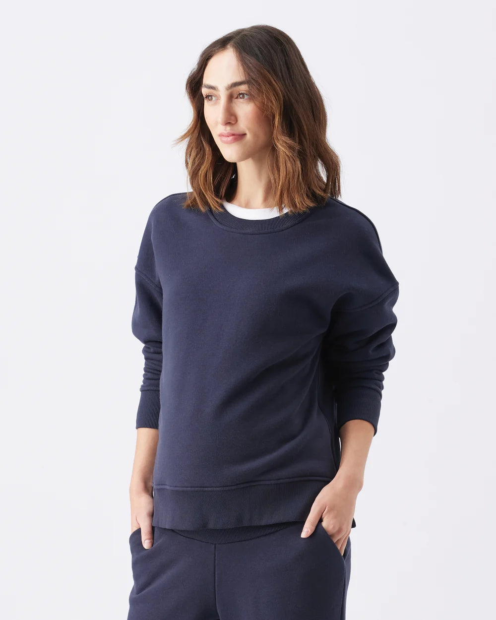 Ripe Maternity Relax Nursing Sweater – Navy