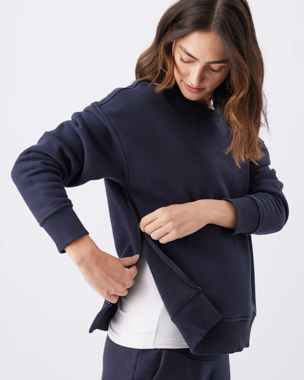 Ripe Maternity Relax Nursing Sweater – Navy