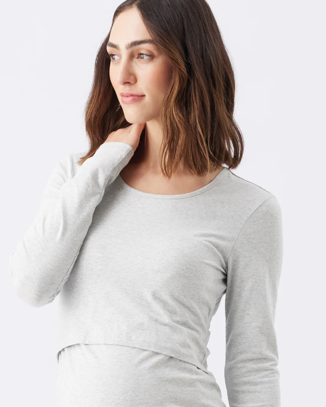 Ripe - Organic Cotton Nursing Top Silver