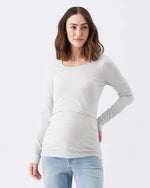 Load image into Gallery viewer, Ripe - Organic Cotton Nursing Top Silver
