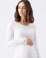 Load image into Gallery viewer, Ripe - Organic Cotton Nursing Top White
