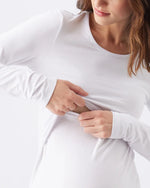 Load image into Gallery viewer, Ripe - Organic Cotton Nursing Top White
