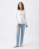 Load image into Gallery viewer, Ripe - Organic Cotton Nursing Top White

