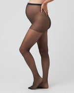 Load image into Gallery viewer, Ripe Maternity Sheer Hoesiery - Black
