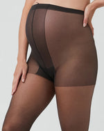 Load image into Gallery viewer, Ripe Maternity Sheer Hoesiery - Black

