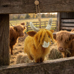 Load image into Gallery viewer, Felt Highland Cow Ornament

