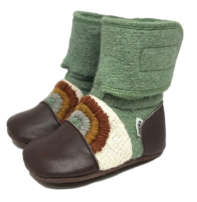 Nooks - Good Vibes Felted Wool Booties