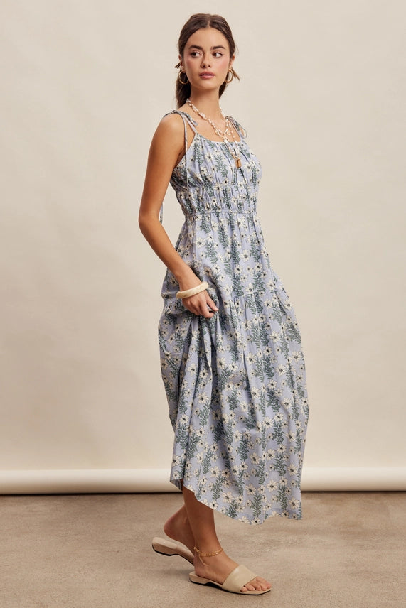 Bluebell Bloom Smocked Maxi Dress
